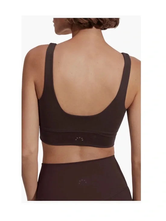 Varley Dark Chocolate Coffee Bean Scoop Neck FreeSoft Cori Bra Sports Bra S $73 - Picture 4 of 11